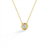 14k Gold Radiant Clear CZ Women's Pendant