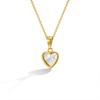 14k Gold Mother of Pearl Heart Women's Pendant