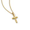 14k Gold Stick Cross Toddler / Kids / Boys Pendant