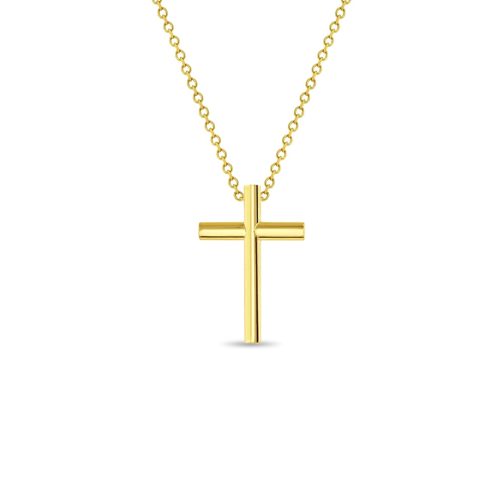 14k Gold Small Cross Women's Pendant/Necklace