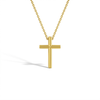 14k Gold Thin Tube Cross Kids / Children's / Boys Pendant