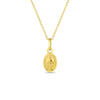 18k Gold Oval Virgin Mary Kids / Children's / Girls Pendant/Necklace