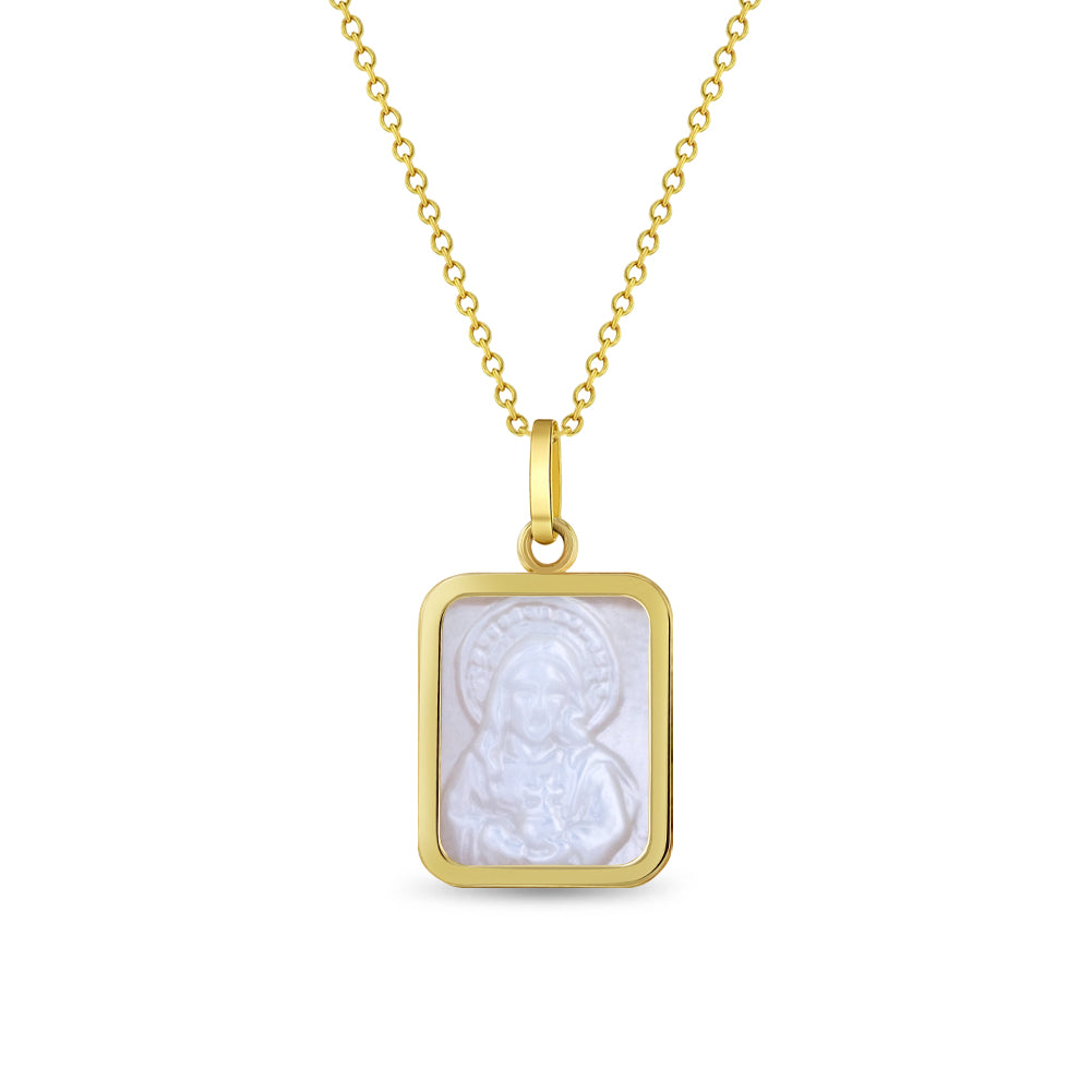 14k Gold Sacred Heart Baby / Toddler / Kids Pendant