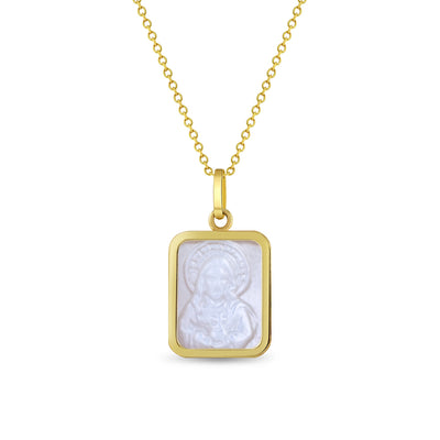 14k Gold Sacred Heart Baby / Toddler / Kids Pendant