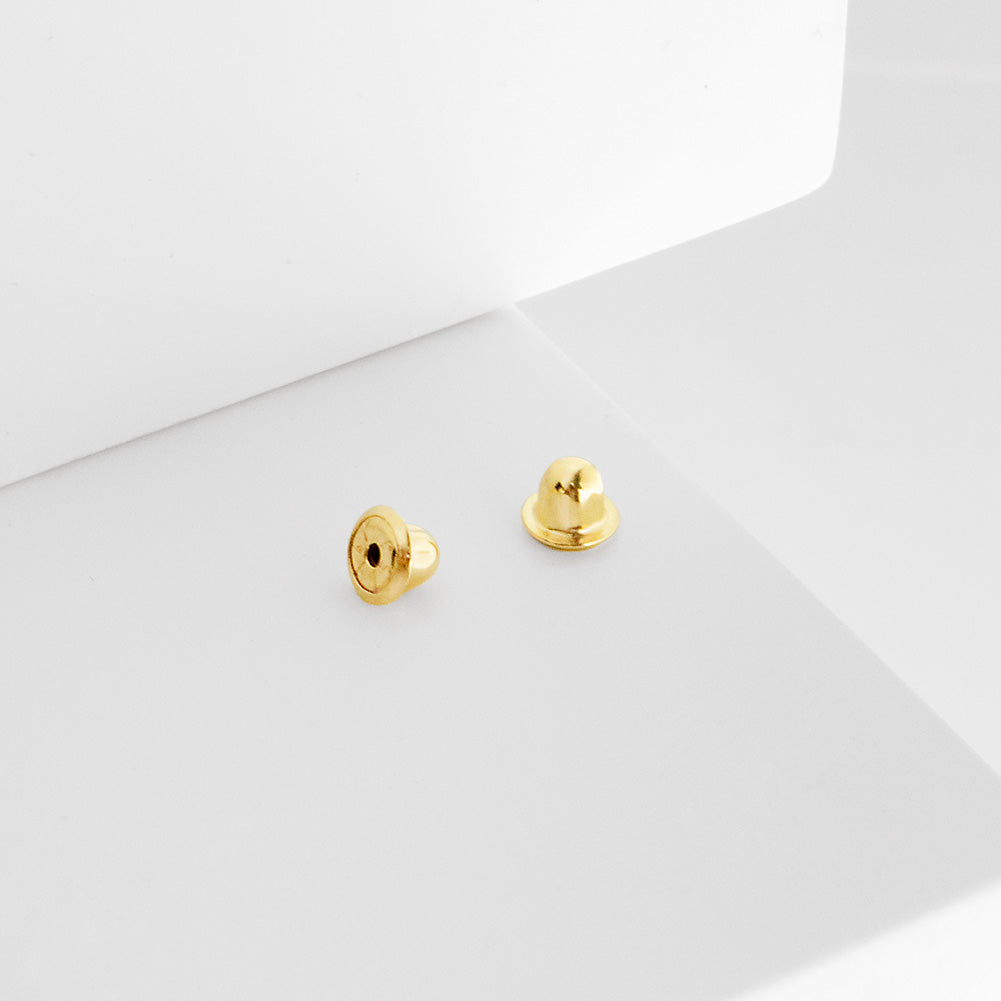4 Pairs Screw on Earring Backs,14K Gold Screw Backs Replacements,925  Stering Sil